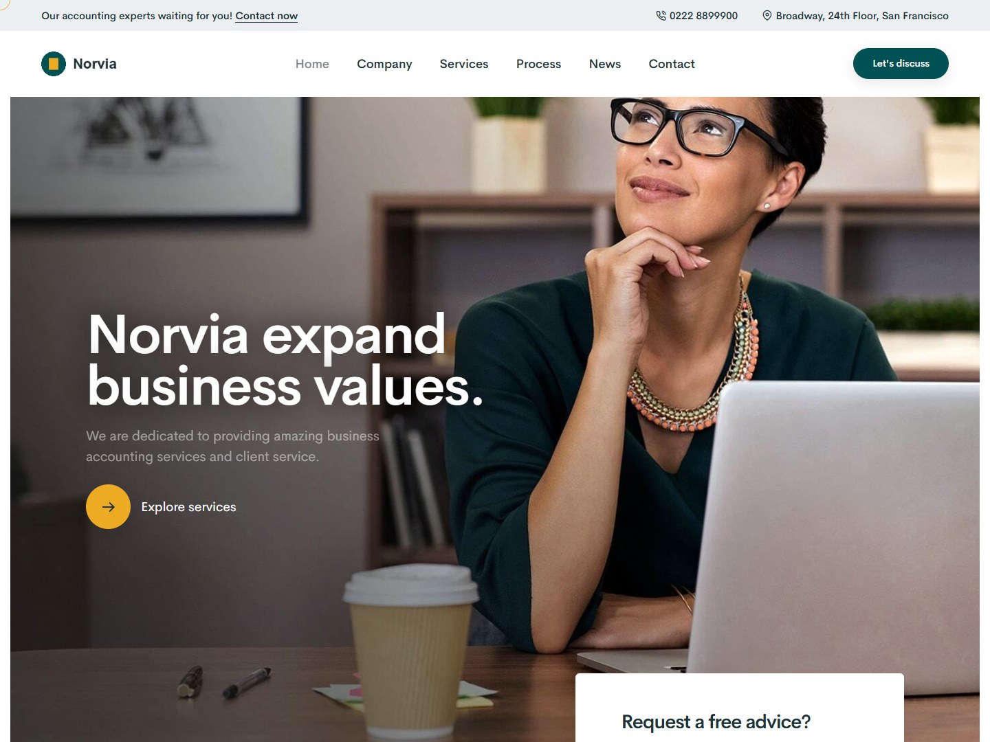Norvia Accounting HubSpot theme