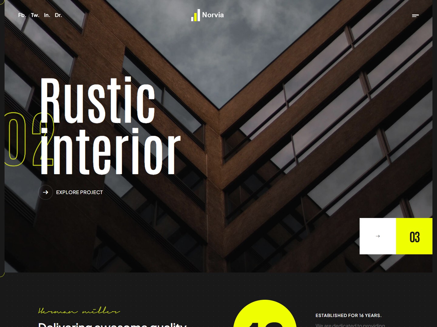Norvia Architecture HubSpot theme